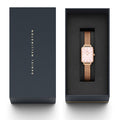  Shop Authentic Daniel Wellington Quadro Pressed Melrose Pink Dial Pink Mesh Bracelet Watch For Women - DW00100510 - Luxxuri