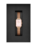  Shop Authentic Daniel Wellington Quadro Pressed Melrose Pink Dial Pink Mesh Bracelet Watch For Women - DW00100510 - Luxxuri