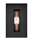  Shop Authentic Daniel Wellington Quadro Pressed Melrose Pink Dial Pink Mesh Bracelet Watch For Women - DW00100510 - Luxxuri