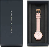  Shop Authentic Daniel Wellington Petite Rouge Pink Dial Pink Leather Strap Watch For Women - DW00100511 - Luxxuri