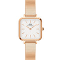  Shop Authentic Daniel Wellington Quadro Studio White Dial Rose Gold Mesh Strap Watch For Women - DW00100517 - Luxxuri