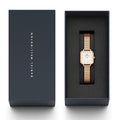  Shop Authentic Daniel Wellington Quadro Studio White Dial Rose Gold Mesh Strap Watch For Women - DW00100517 - Luxxuri