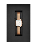  Shop Authentic Daniel Wellington Quadro Studio White Dial Rose Gold Mesh Strap Watch For Women - DW00100517 - Luxxuri