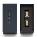  Shop Authentic Daniel Wellington Quadro Studio Black Dial Rose Gold Mesh Strap Watch For Women - DW00100518 - Luxxuri