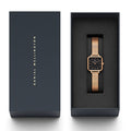  Shop Authentic Daniel Wellington Quadro Studio Black Dial Rose Gold Mesh Strap Watch For Women - DW00100518 - Luxxuri