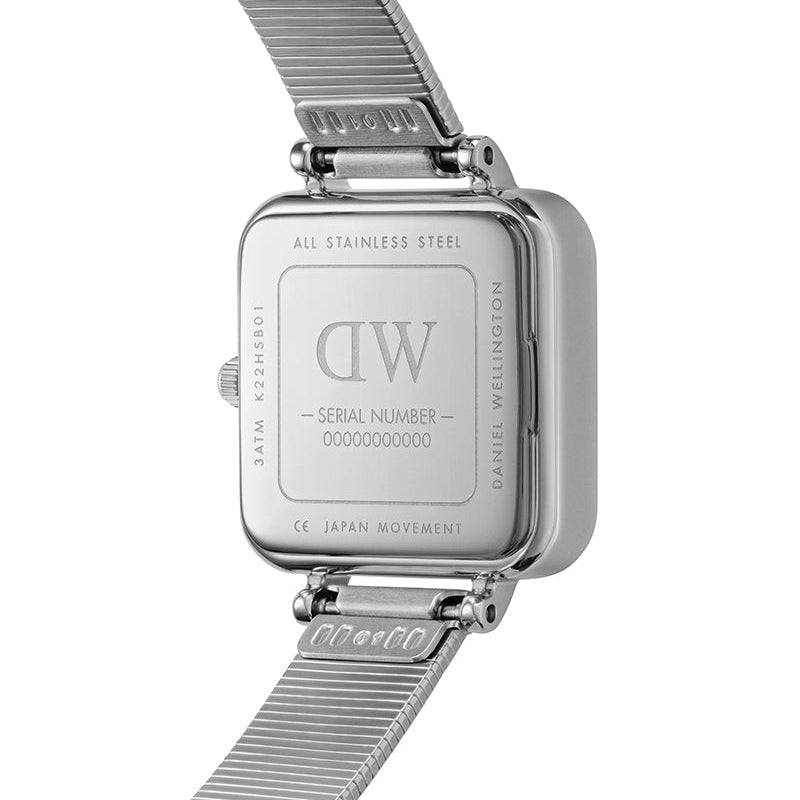  Shop Authentic Daniel Wellington Quadro Studio Black Dial Silver Mesh Strap Watch For Women - DW00100522 - Luxxuri