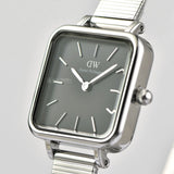  Shop Authentic Daniel Wellington Quadro Studio Black Dial Silver Mesh Strap Watch For Women - DW00100522 - Luxxuri