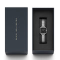  Shop Authentic Daniel Wellington Quadro Studio Black Dial Silver Mesh Strap Watch For Women - DW00100522 - Luxxuri