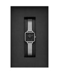  Shop Authentic Daniel Wellington Quadro Studio Black Dial Silver Mesh Strap Watch For Women - DW00100522 - Luxxuri