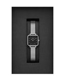  Shop Authentic Daniel Wellington Quadro Studio Black Dial Silver Mesh Strap Watch For Women - DW00100522 - Luxxuri