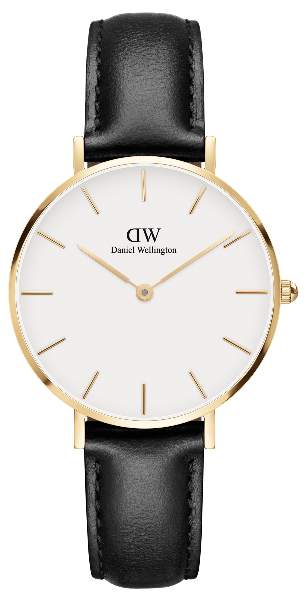  Shop Authentic Daniel Wellington Classic Petite Sheffield White Dial Black Leather Strap Watch For Women - DW00100230 - Luxxuri