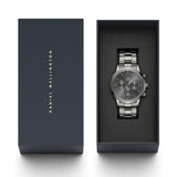  Shop Authentic Daniel Wellington Iconic Link Chronograph Grey Dial Grey Steel Strap Watch for Men - DW00100643 - Luxxuri