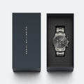  Shop Authentic Daniel Wellington Iconic Link Chronograph Grey Dial Grey Steel Strap Watch for Men - DW00100643 - Luxxuri