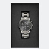  Shop Authentic Daniel Wellington Iconic Link Chronograph Grey Dial Grey Steel Strap Watch for Men - DW00100643 - Luxxuri