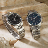  Shop Authentic Daniel Wellington Iconic Chronograph Link Blue Dial Silver Steel Strap Watch For Men - DW00100644 - Luxxuri