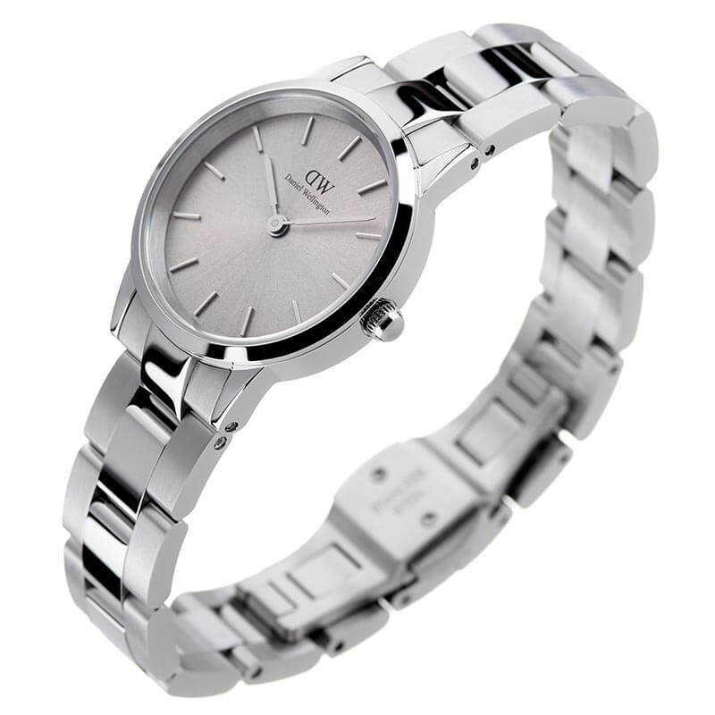  Shop Authentic Daniel Wellington Iconic Link Unitone Silver Dial Silver Steel Strap Watch For Women - DW00100402 - Luxxuri