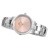  Shop Authentic Daniel Wellington Iconic Link Pink Dial Silver Steel Strap Watch For Women - DW00100327 - Luxxuri