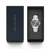  Shop Authentic Daniel Wellington Link Grey Dial Silver Steel Strap Watch For Men - DW00100328 - Luxxuri
