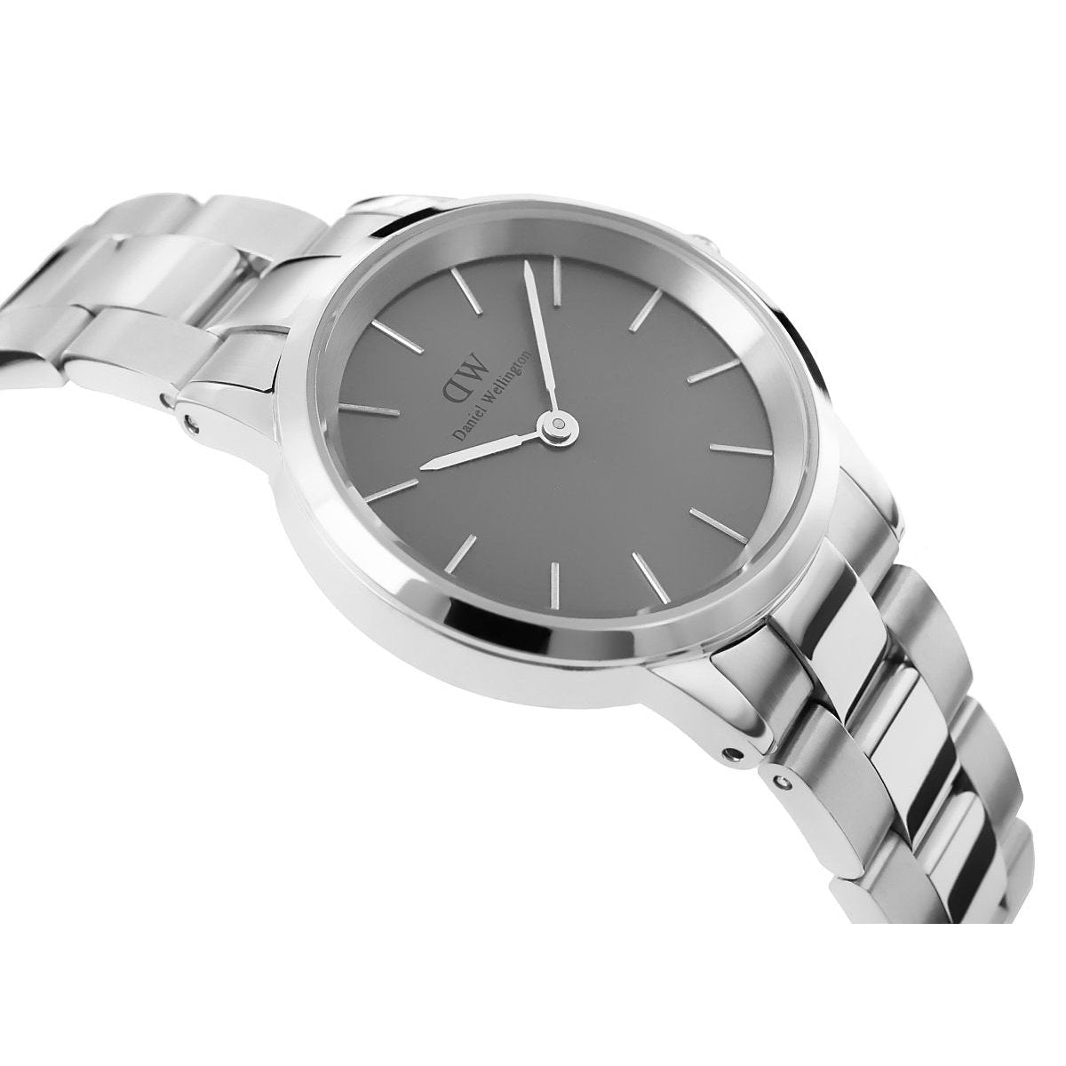  Shop Authentic Daniel Wellington Link Grey Dial Silver Steel Strap Watch For Men - DW00100328 - Luxxuri