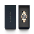  Shop Authentic Daniel Wellington Iconic Link Grey Dial Gold Steel Strap Watch For Women - DW00100334 - Luxxuri