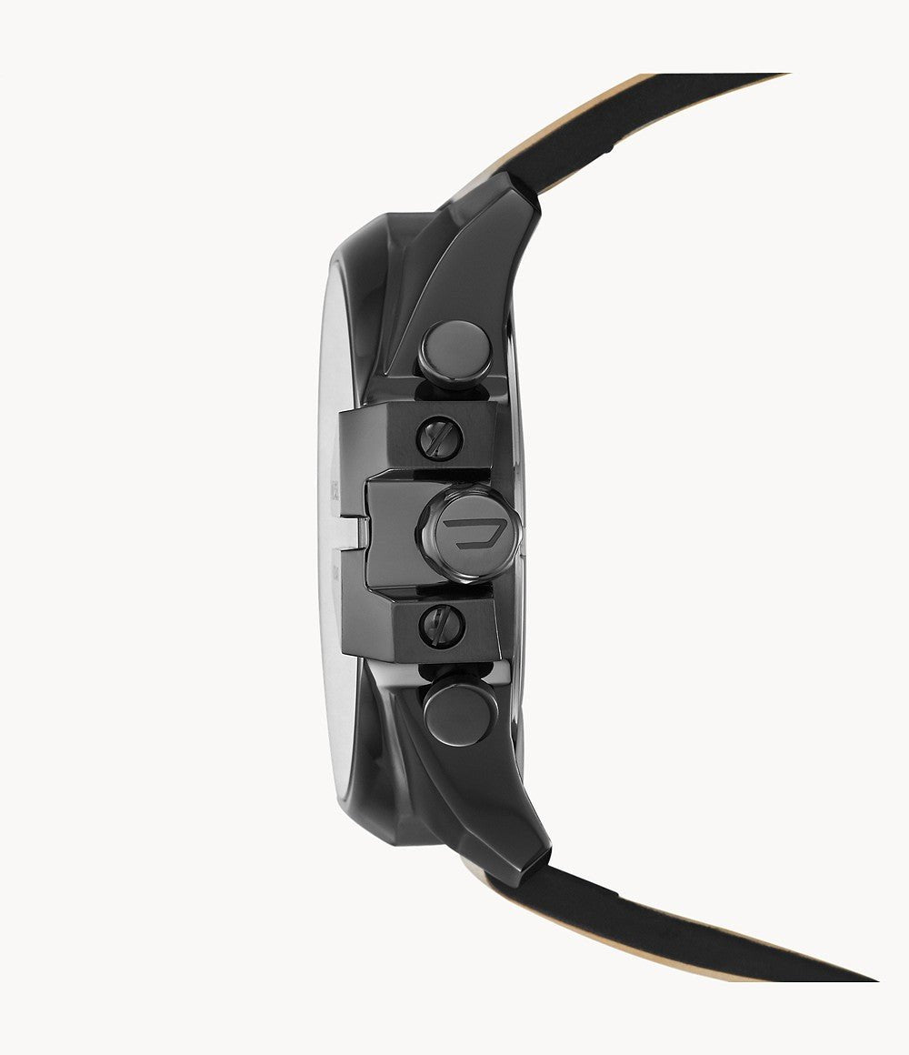  Shop Authentic Diesel Mega Chief White Dial Brown Leather Strap Watch For Men - DZ4280 - Luxxuri