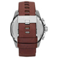  Shop Authentic Diesel Mega Chief Black & Silver Round Dial Brown Leather Strap Watch For Men - DZ4290 - Luxxuri