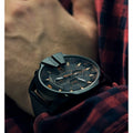  Shop Authentic Diesel Mega Chief Chronograph Black Dial Black Leather Strap Watch For Men - DZ4291 - Luxxuri