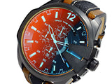  Shop Authentic Diesel Mega Chief Quartz Black Dial Two Tone Leather Strap Watch For Men - DZ4305 - Luxxuri