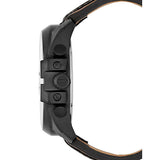  Shop Authentic Diesel Mega Chief Quartz Black Dial Two Tone Leather Strap Watch For Men - DZ4305 - Luxxuri