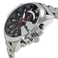  Shop Authentic Diesel Mega Chief Chronograph Black Dial Silver Steel Strap Watch For Men - DZ4308 - Luxxuri