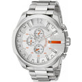  Shop Authentic Diesel Mega Chief Quartz Chronograph White Dial Steel Strap Watch For Men - DZ4328 - Luxxuri