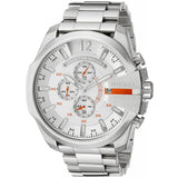  Shop Authentic Diesel Mega Chief Quartz Chronograph White Dial Steel Strap Watch For Men - DZ4328 - Luxxuri
