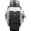  Shop Authentic Diesel Mega Chief Chronograph Blue Dial Black Leather Strap Watch For Men - DZ4423 - Luxxuri