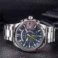  Shop Authentic Diesel Mega Chief Chronograph Blue Dial Silver Steel Strap Watch For Men - DZ4465 - Luxxuri
