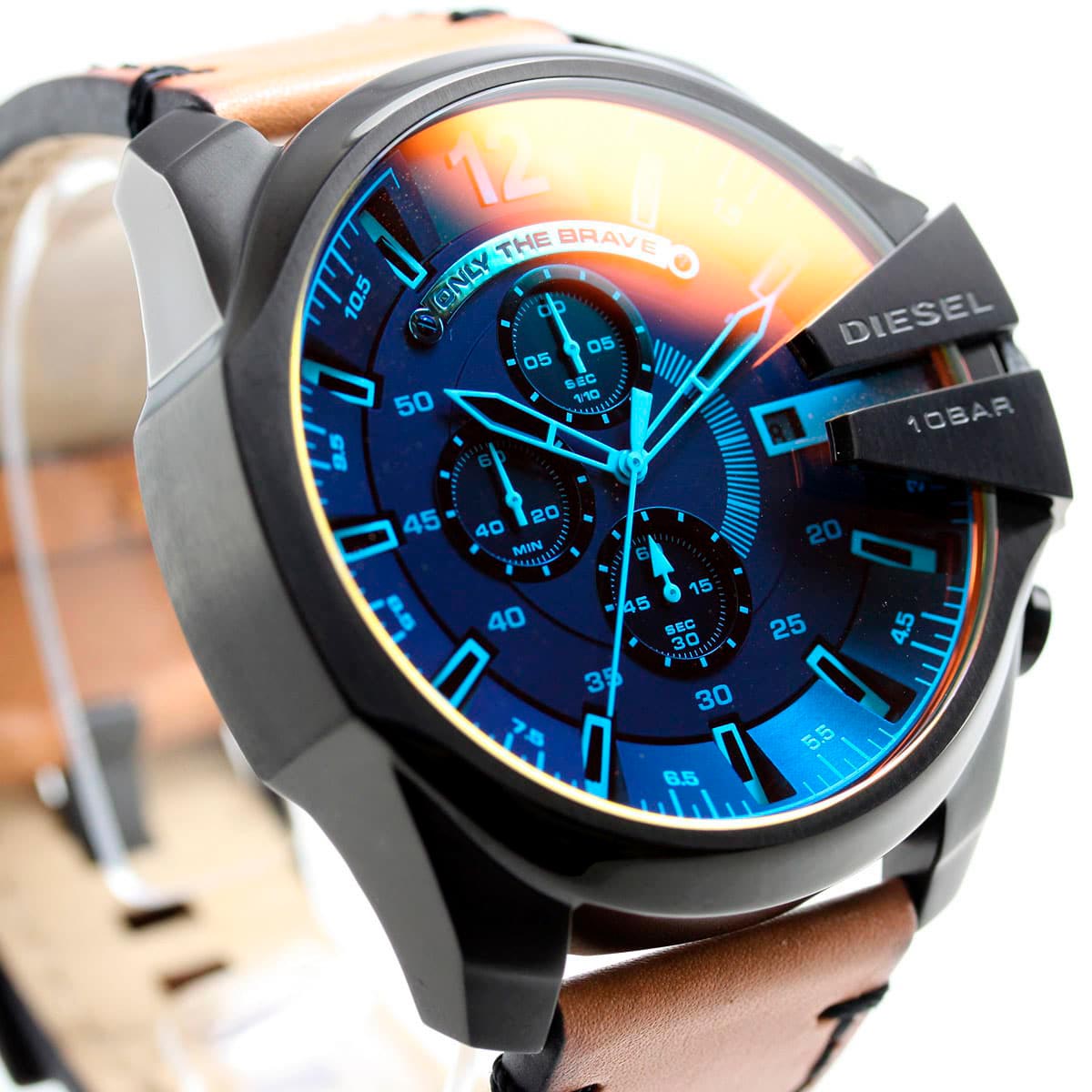  Shop Authentic Diesel Mega Chief Chronograph Copper Dial Brown Leather Strap Watch For Men - DZ4476 - Luxxuri