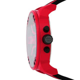  Shop Authentic Diesel Mega Chief Chronograph Black Dial Red Rubber Strap Watch For Men - DZ4526 - Luxxuri