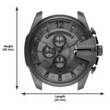  Shop Authentic Diesel Mega Chief Chronograph Black Dial Black Steel Strap Watch For Men - DZ4527 - Luxxuri