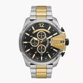  Shop Authentic Diesel Mega Chief Chronograph Black Dial Two Tone Steel Strap Watch For Men - DZ4581 - Luxxuri