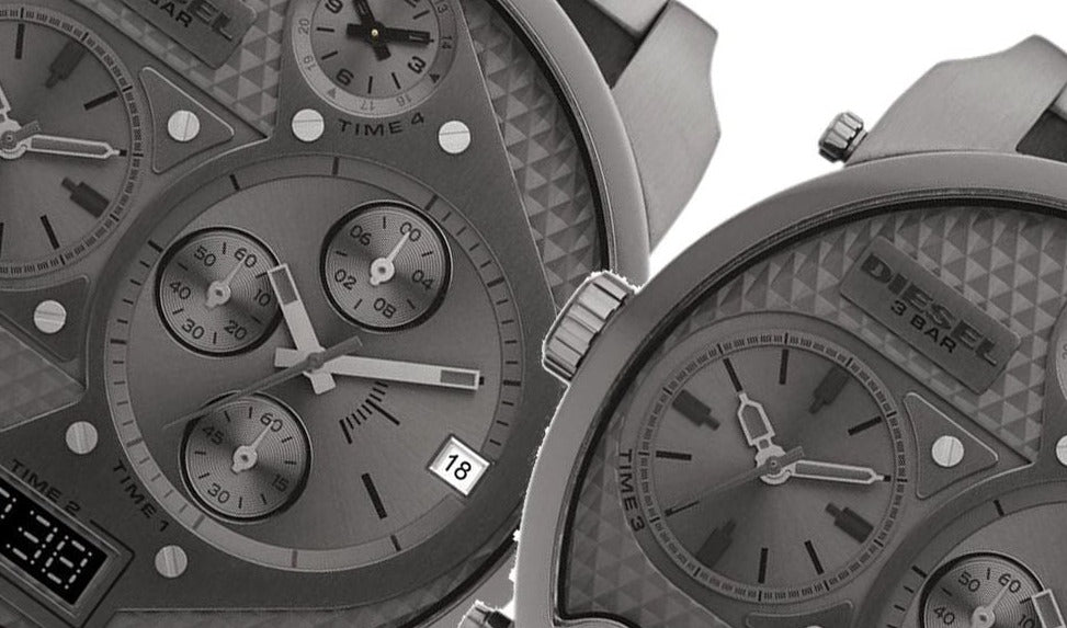  Shop Authentic Diesel Mr Daddy 1.0 Gray Dial Gray Stainless Steel Watch For Men - DZ7247 - Luxxuri