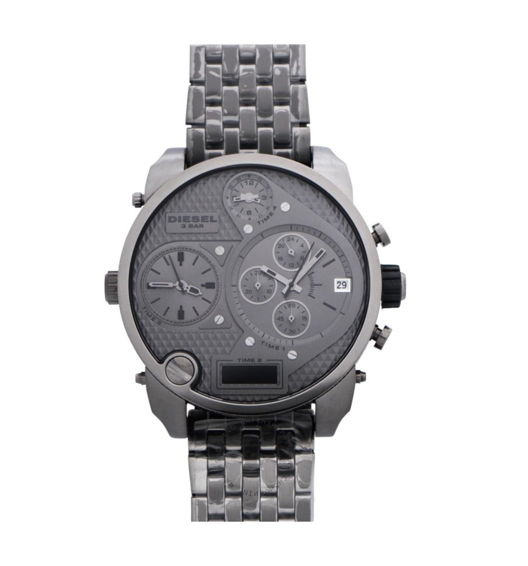  Shop Authentic Diesel Mr Daddy 1.0 Gray Dial Gray Stainless Steel Watch For Men - DZ7247 - Luxxuri