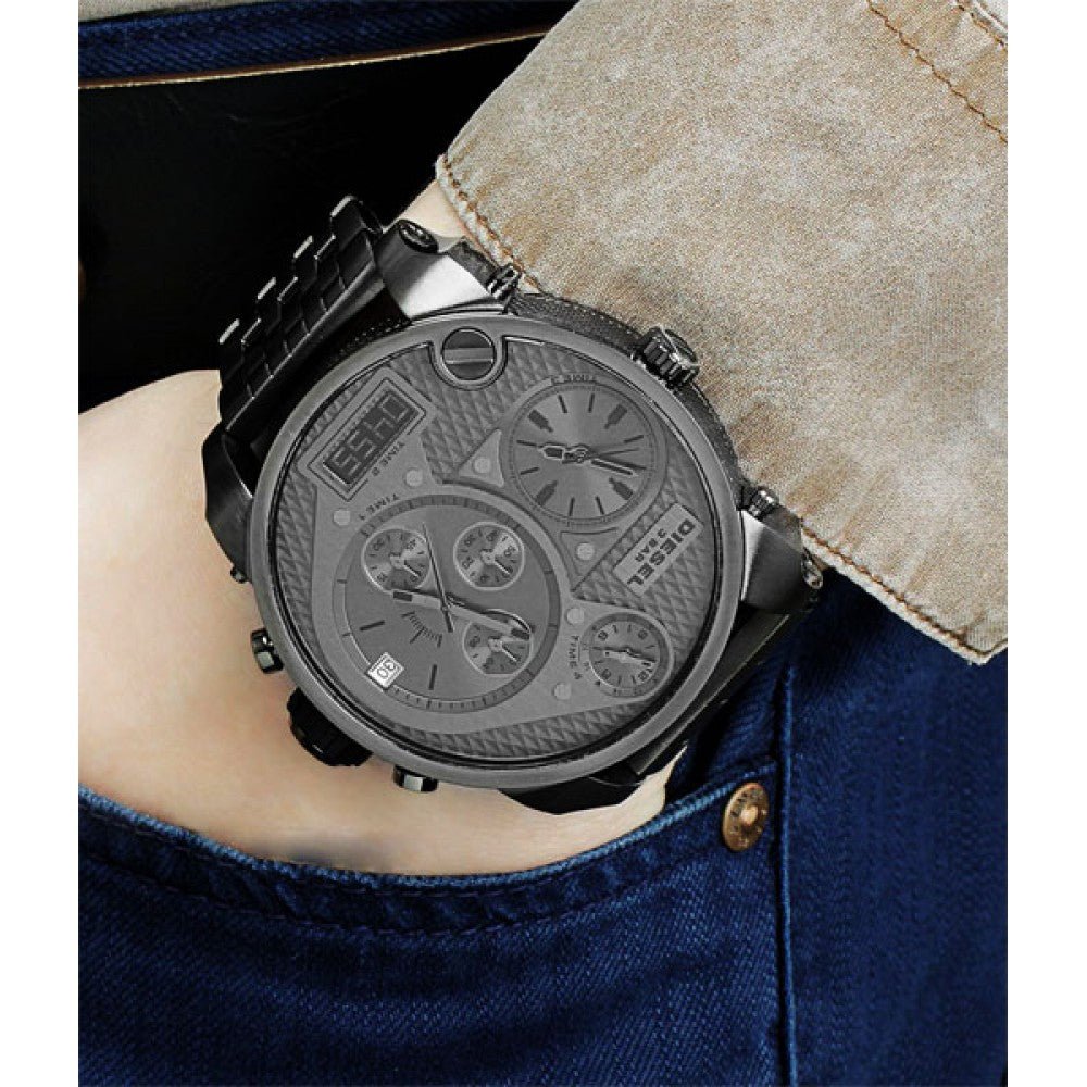  Shop Authentic Diesel Mr Daddy 1.0 Gray Dial Gray Stainless Steel Watch For Men - DZ7247 - Luxxuri