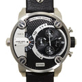  Shop Authentic Diesel Little Daddy Black Dial Black Leather Strap Watch For Men - DZ7256 - Luxxuri