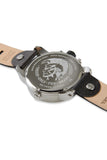  Shop Authentic Diesel Little Daddy Black Dial Black Leather Strap Watch For Men - DZ7256 - Luxxuri