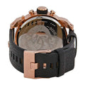  Shop Authentic Diesel Big Daddy Gold & Black Dial Black Leather Strap Watch For Men - DZ7261 - Luxxuri
