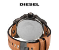  Shop Authentic Diesel SBA Dual Time Chronograph White Dial Brown Leather Strap Watch For Men - DZ7269 - Luxxuri