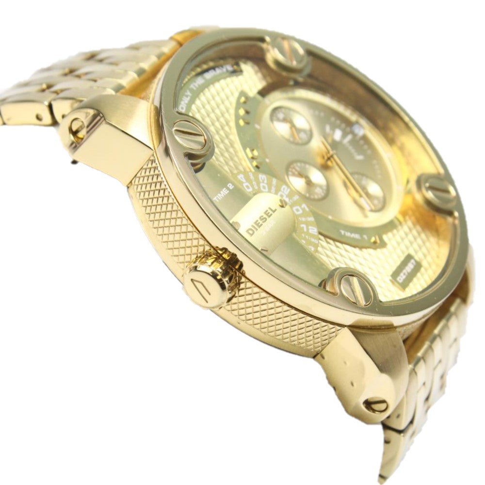  Shop Authentic Diesel Big Daddy Analog Gold Dial Gold Stainless Steel Watch For Men - DZ7287 - Luxxuri
