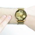  Shop Authentic Diesel Mini Daddy Gold Dial Gold Steel Strap Watch For Men - DZ7306 - Luxxuri