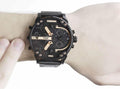  Shop Authentic Diesel Big Daddy Black Dial Black Steel Strap Watch For Men - DZ7312 - Luxxuri