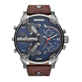  Shop Authentic Diesel Mr Daddy Blue Dial Brown Leather Strap Watch For Men - DZ7314 - Luxxuri