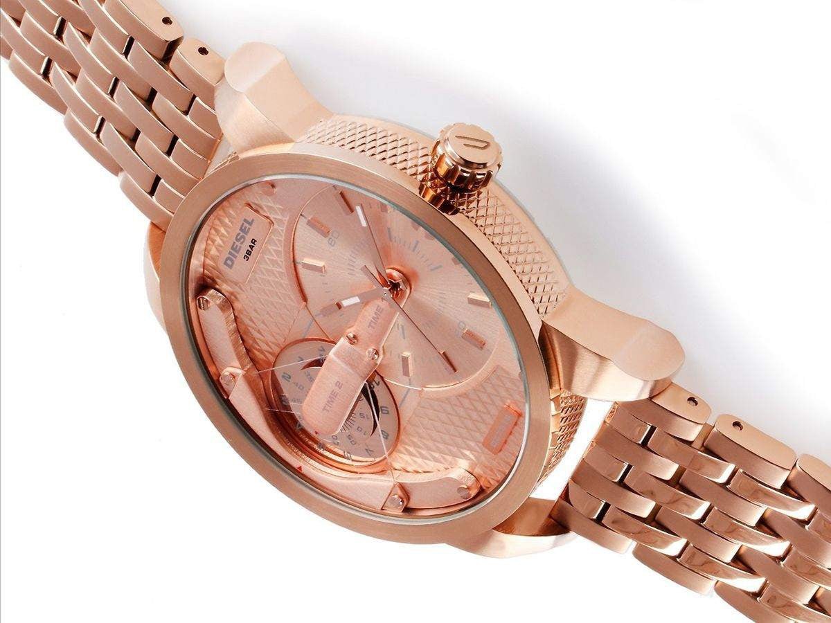  Shop Authentic Diesel Mini Daddy Rose Gold Dial Rose Gold Steel Strap Watch For Men - DZ7318 - Luxxuri